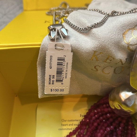 Kendra Scott Monroe Necklace Silver - Picture 4 of 6